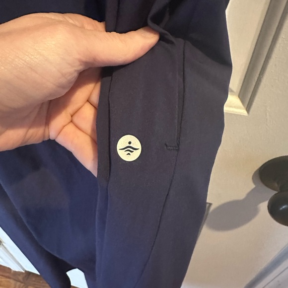 HALARA Navy razorback dress built in bra NWT - Picture 3 of 7